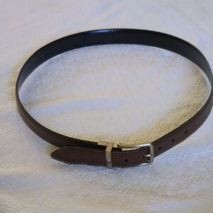 Tommy Hilfiger Brown and Black Reversible Leather Belt